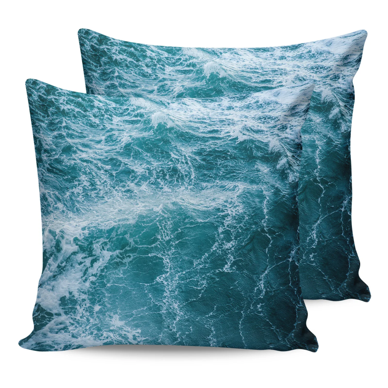 

2PC Pillowcase Sea Wave Landscape Sofa Cushion Cover Bedding Dakimakura Pillow Cover For Bed House Home Decorative Pillow Cases