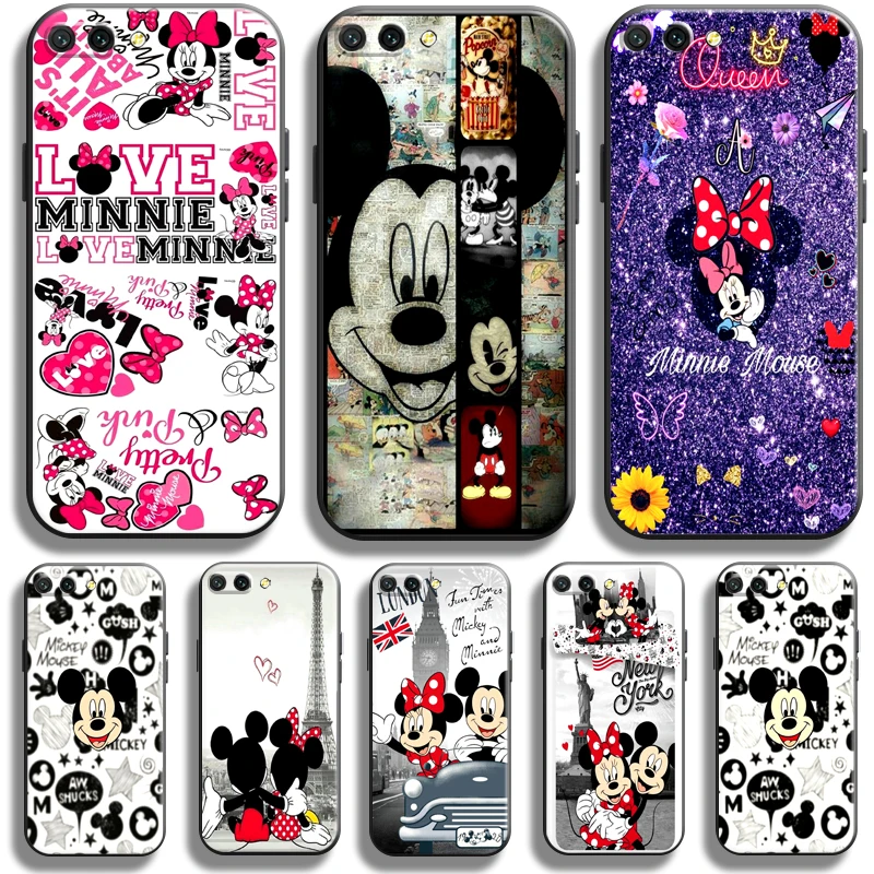 

Cartoon Minnie Mickey Mouse Phone Case For Huawei Honor 10 10i 9 9A Honor 10X 9X Lite Pro Soft Liquid Silicon Back