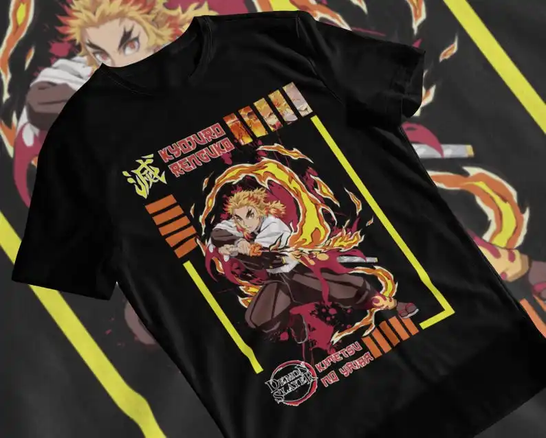 Футболка Убийца демонов подарок Kimestu No Yaiba Lovers Manga Japa