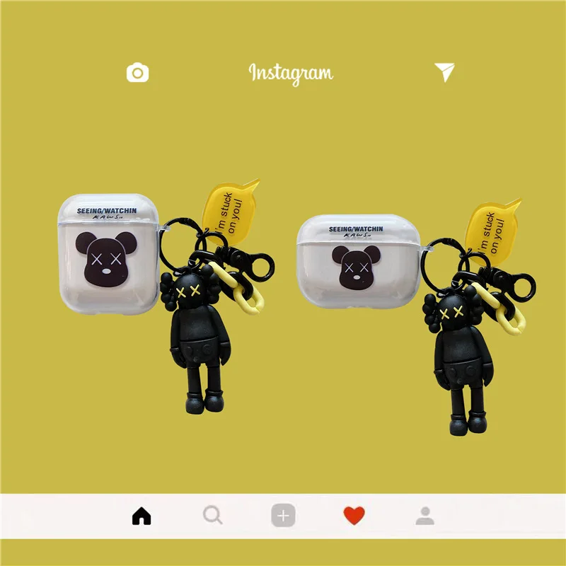 

Tide Doll Bear 2021 AirPods 3 Case Apple AirPods 2 Case Cover AirPods Pro Case IPhone Earbuds Accessories AirPod Case Air Pods