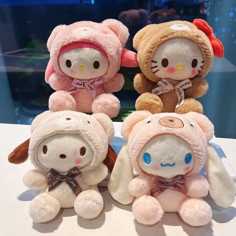 Sanrio мультфильм брелок Hello Kitty My Melody Kuromi Charmmy аниме экшн-фигурки домашние
