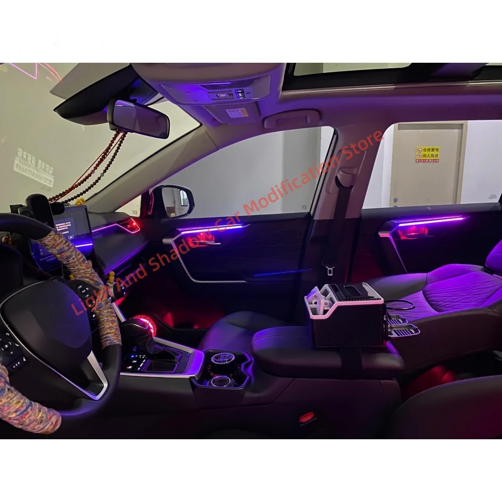 Светодиодный атмосферный светильник для Toyota RAV4/ Wildlander 2020-2023 обновленная