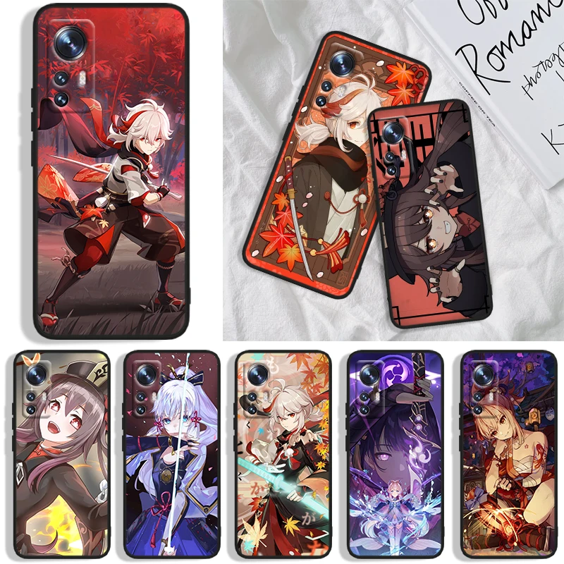 

Genshin Impact cool character Phone Case For Xiaomi Mi A1(5X) A2(6X) A3(CC9E) Play Mix 3 8 9 9T Note 10 Lite Pro SE Black Iuxury