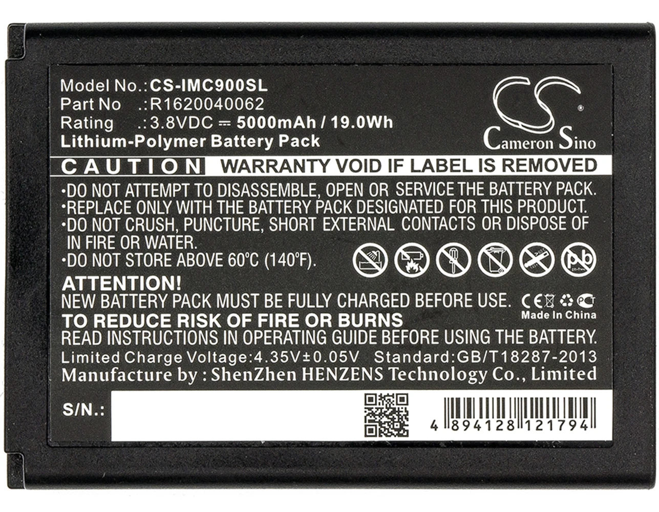 

Cameron Sino 5000mA Battery for IDATA MC70,MC90HC,MC90m,MC95E,MC95HC,MC95V,MC95W R1620040062