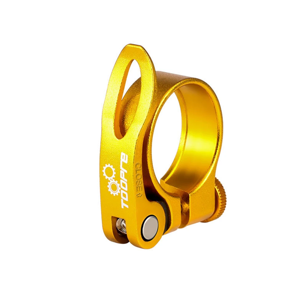 

TOOPRE Bicycle Seat Tube Seatpost Clamp MTB Road Bike Quick Release 31.8/34.9mm Super Light Aluminum Alloy Durable Accessories
