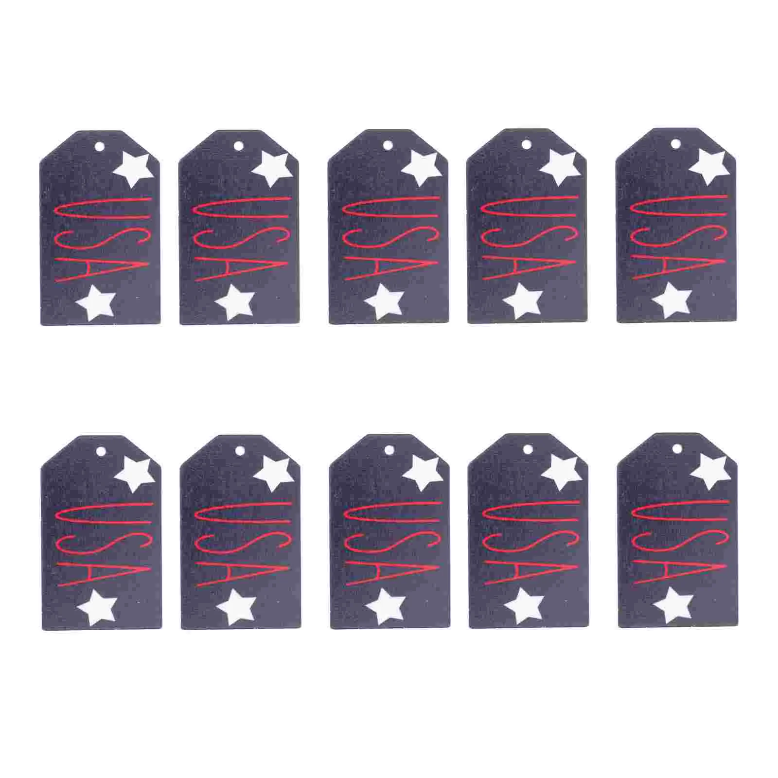 

10 шт. изысканные деревянные украшения на День Независимости, украшения вечерние «сделай сам»