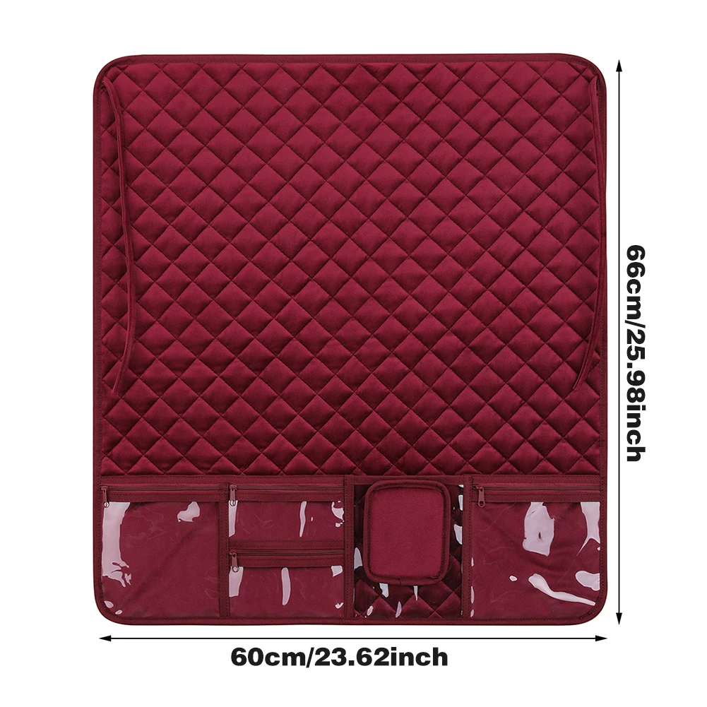 

Accessories Padding Home Universal For Table Foldable Gift Sewing Machine Pad With Pockets Storage Organizer Oxford Cloth Mat