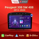 Junsun V1 Pro 8ГБ+128ГБ For пежо 308 308SW 408 Peugeot 308 308SW 408 2012 - 2020 Android автомагнитола Интеллектуальная система автомобиля Мультимедиаплеер для авто CarPlay Android Auto GPS навигация No 2 din 2din DVD