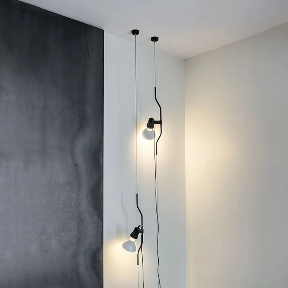 

Nordic post modern floor lamp LED wire lamp bedroom personality designer floor lamp metal dinning room portable bedside lamp
