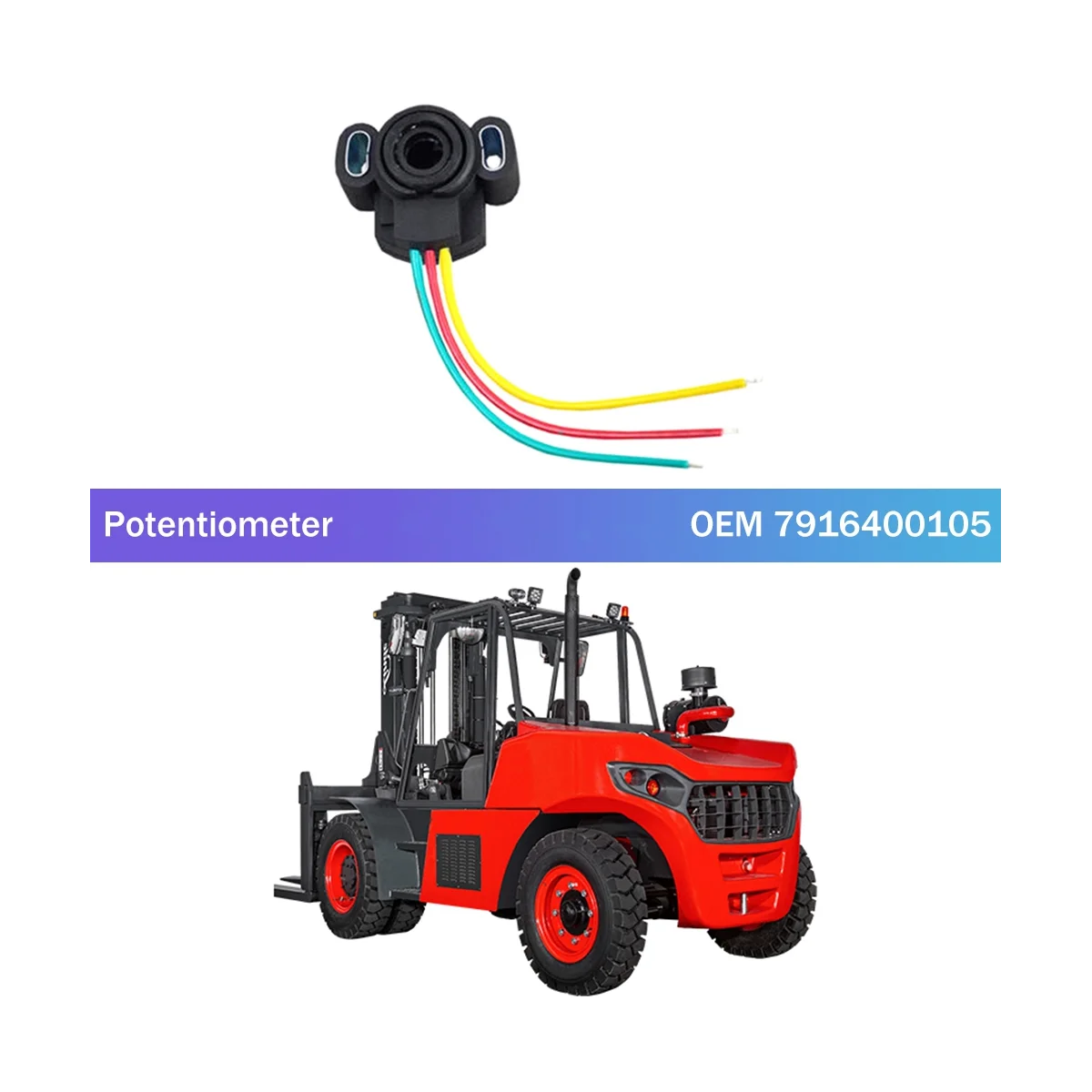 

Forklift Parts Accelerated Accelerator Potentiometer for Linde Accelerator T20AP,T20SP,L12,L14L14APL16AP 7916400105