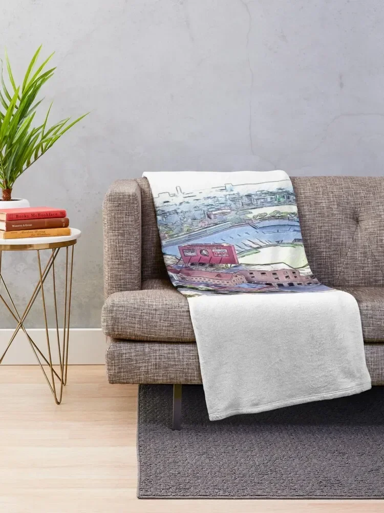 Воздушная антенна доака Кэмпбелла стадиона в таллахассе Флорида-одеяло-карандаш