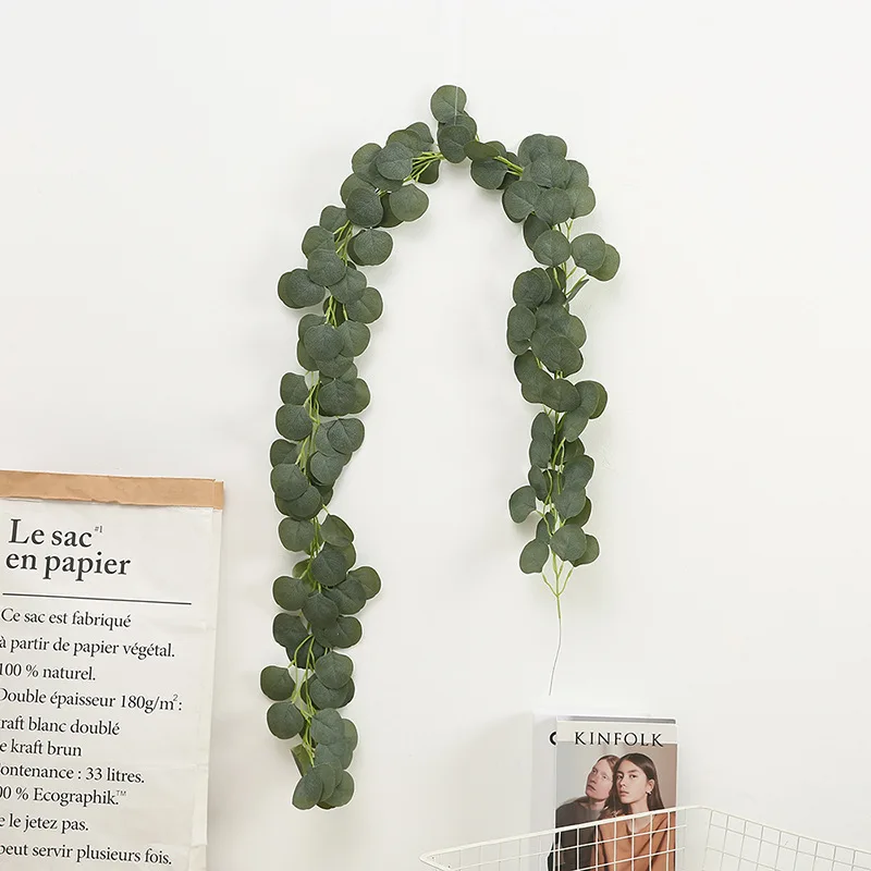 

143pcs Leaves Artificial Eucalyptus Leaves Green Fake Vine Garland Fake Plant Ivy Wedding Party Home Wall Decoration Supplies
