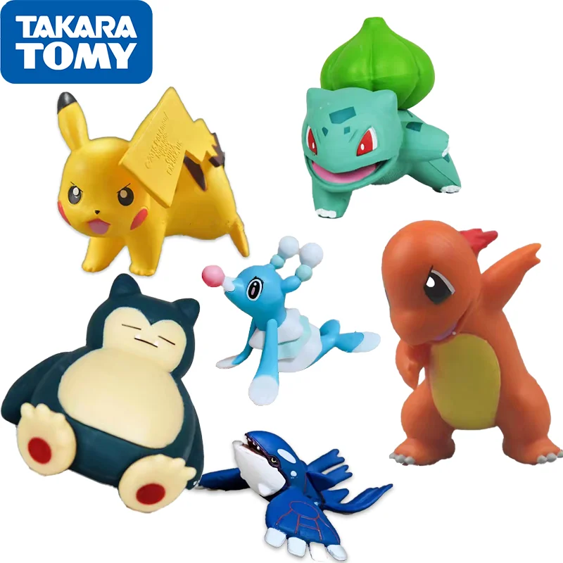 

Pokemon Toys3-6cm Building Collection Action Figure Pikachu Mikiya Squirtle Woolpix Evie Mew Bulbasaur Anime Doll Gifts for Kids