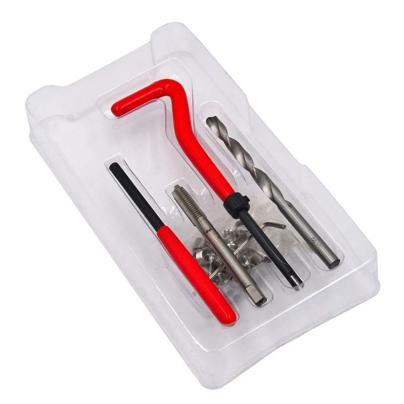 

25PCS M6x1.0X8.0Mm Thread Repair Kit For Inserts Drill Tap Set
