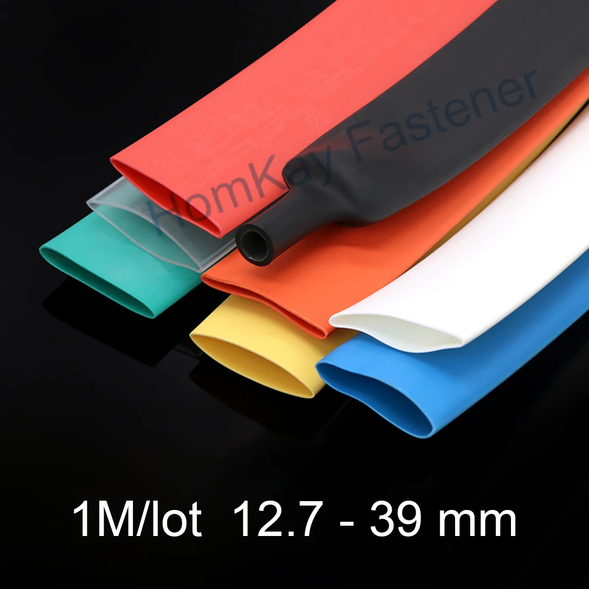 

1M φ12.7-39mm 3：1 Double Wall Heat Shrinkable Tube Shrink Rate Thicken Insulating Sleeve Universal Wire Protection