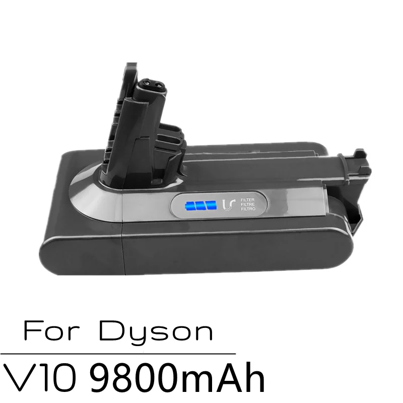 

100% NEW Li-ion V10 25.2V 9800mAh Lithium Battery For Dyson Vacuum Cleaner cyclone V10 Absolute SV12 V10 Fluffy