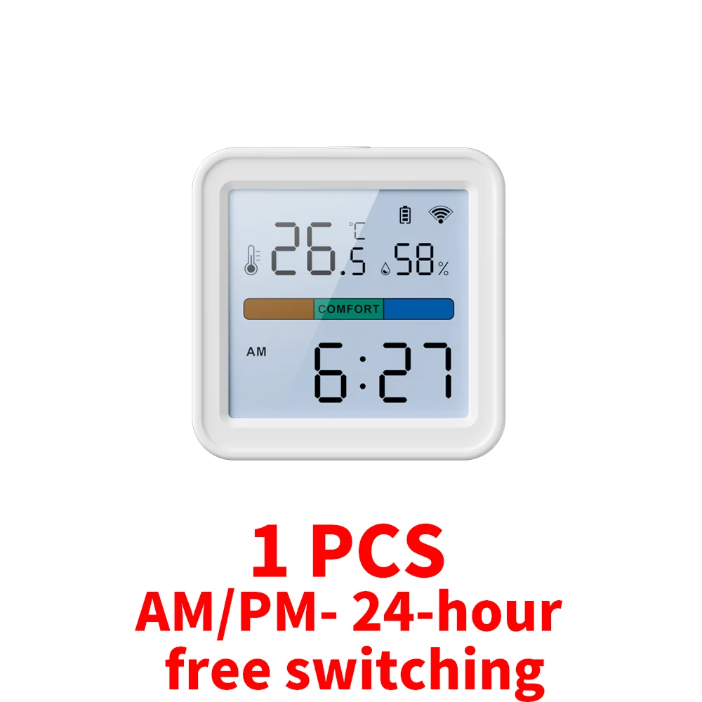 

Tuya Zigbee/Wi-Fi датчик температуры и влажности