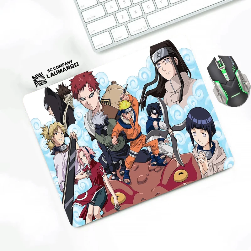 

Игровой коврик для мыши, настольные коврики Kakashi Gaara Sasuke N-Narutos, Мини Компьютерный игровой коврик для мыши, персонализированный популярный ко...
