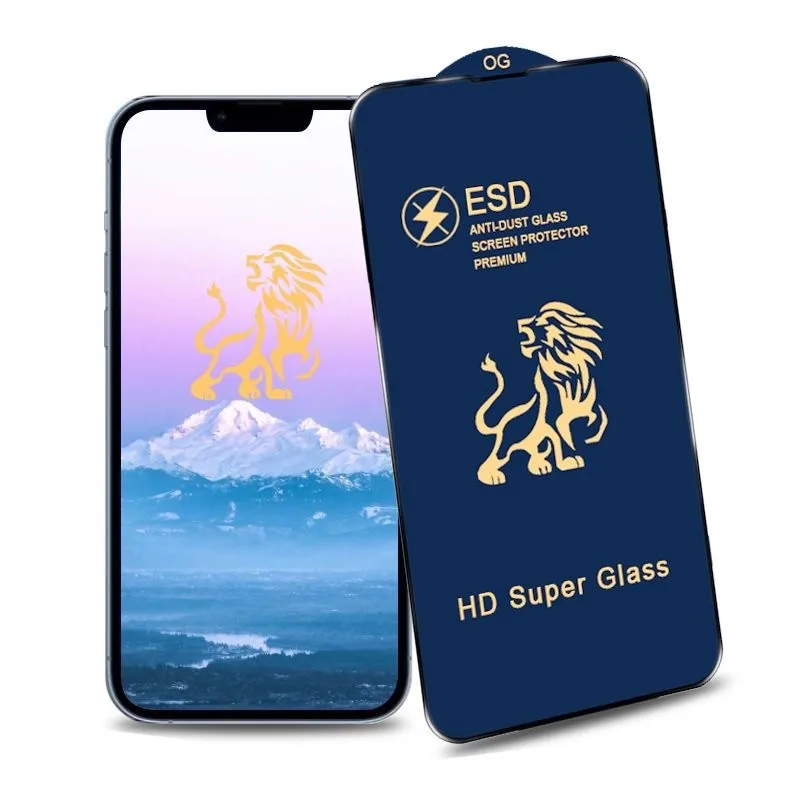 

LITBOY ESD Full Cover Tempered Glass On the For iPhone 11 14 15 Pro XS Max XR X Clear Screen Protector For iphone 12 13mini Capa