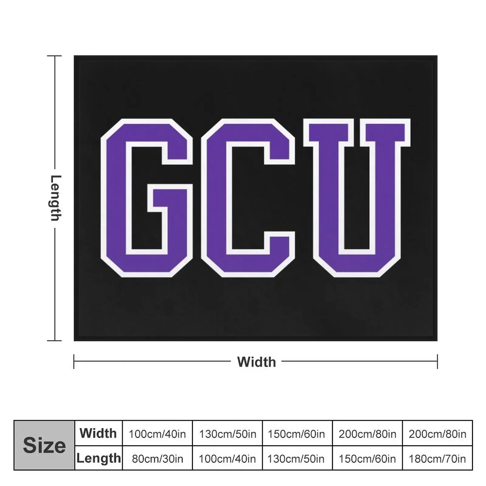 gcu - college font Throw Blanket Bed Модный мягкий плед для дивана Фланелевые одеяла