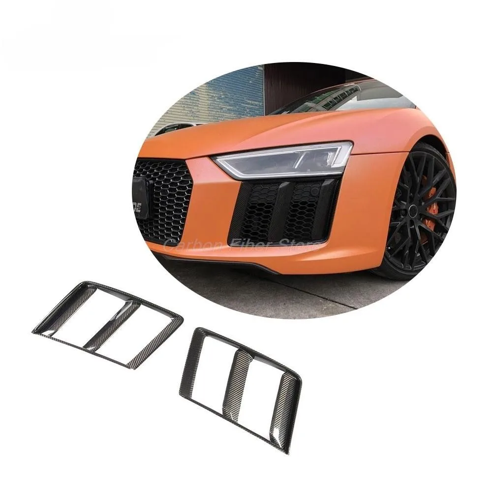 

Dry Carbon Fiber R8 Front Bumper Vents for Audi R8 Base Coupe 2-Door 2016-2018