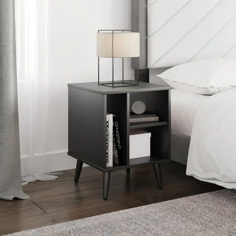 

Mid- Nightstand, Black
