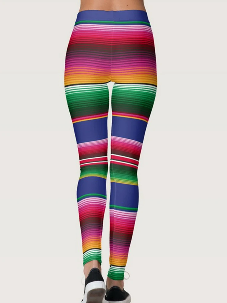 Printed Leggings Women Workout Jegging High Waist Fitness Push Up GYM Sport Leggins Scrunch Drop Ship