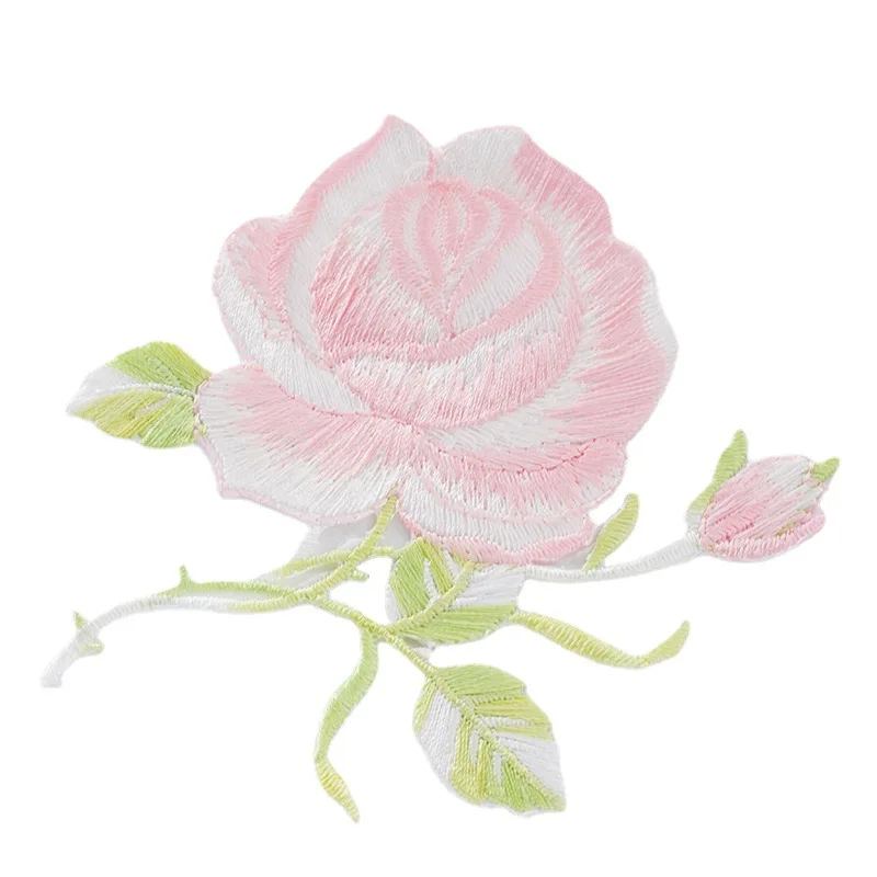 20 шт./упак. 9 цветов лепестков роз вышитая кружевная одежда с нашивками. Наклейки