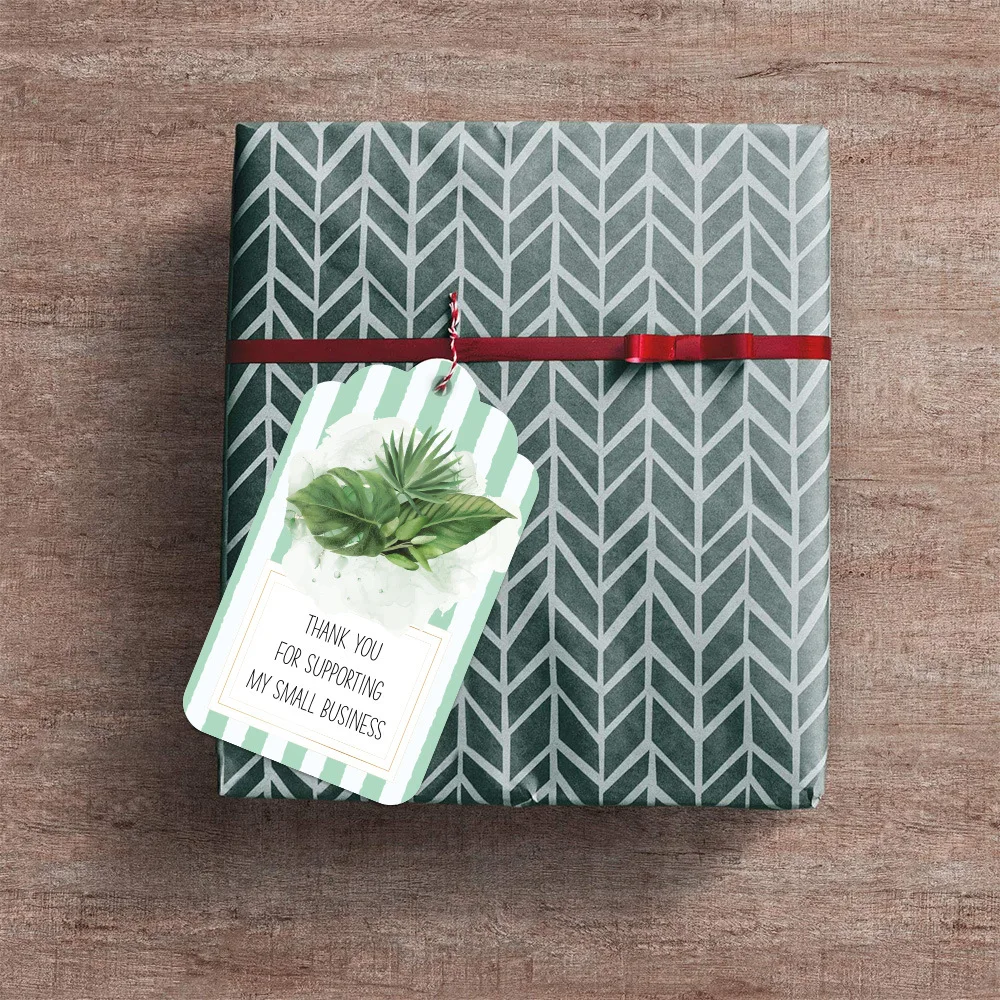 Подвесная Этикетка из крафт-бумаги 50 шт. бирка со шнуром поздравительные