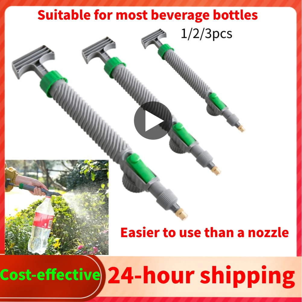 

High Pressure Air Pump Manual Sprayer Adjustable Drink Bottle Spray Head Nozzle Garden Watering Tool Sprayer Agriculture Tools