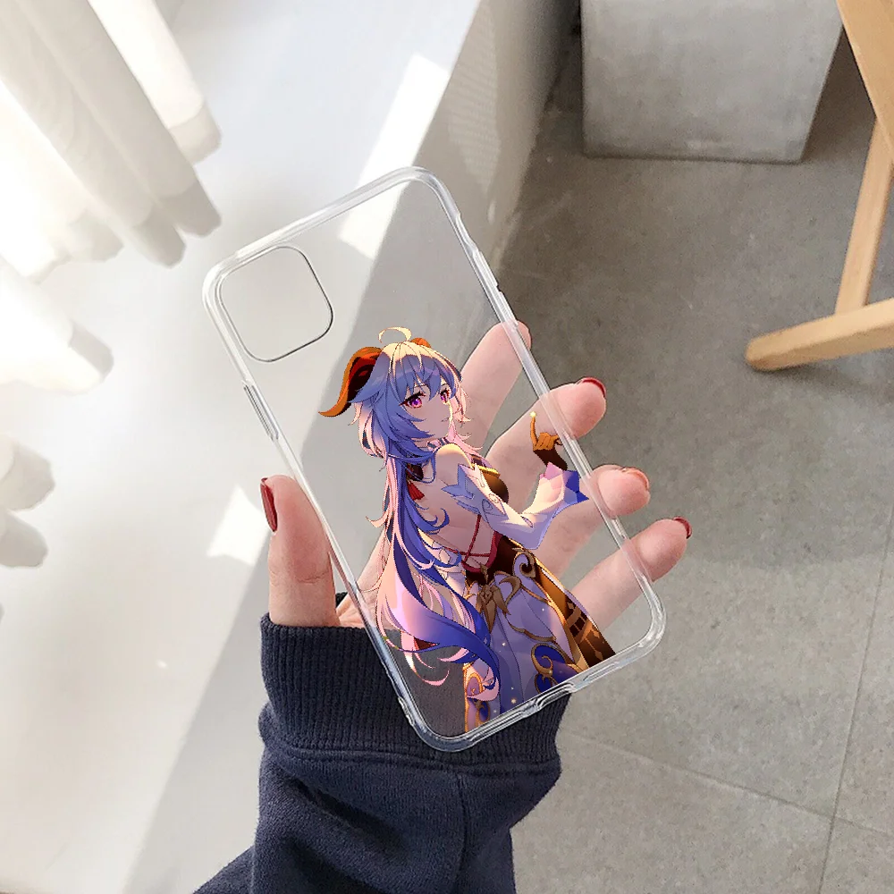 Чехол для телефона Genshin Impact Ganyu Huawei P Mate P10 P20 P30 P40 10 20 Smart Z Pro Lite 2019 прозрачный