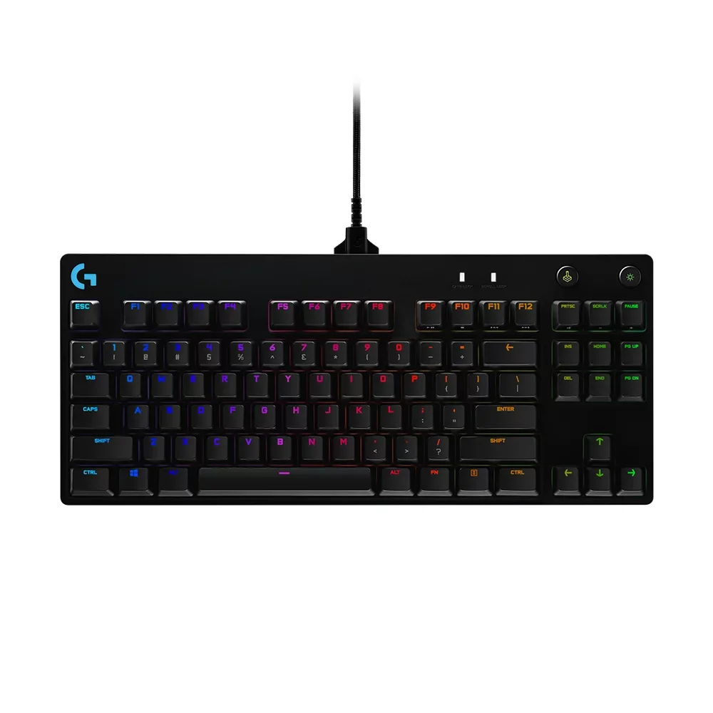 

G PRO Mechanical Gaming Keyboard, Ultra Portable Ten Keyless Design, Detachable Micro USB Cable, 16.8 Million Color LIGHTSYNC