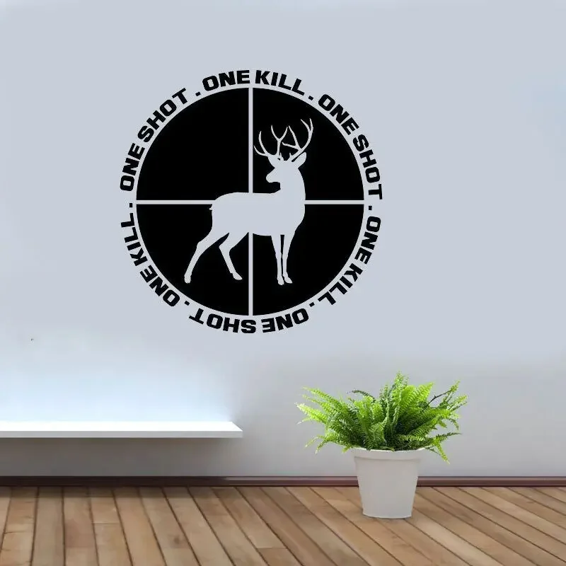 Виниловые наклейки на стену с изображением оленя охоты стрельбы животные лось