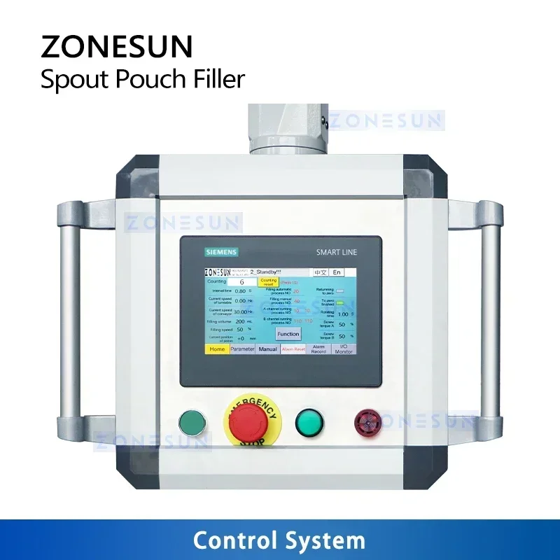 ZONESUN Автоматический носик машина для наполнения и укупорки жидкостей