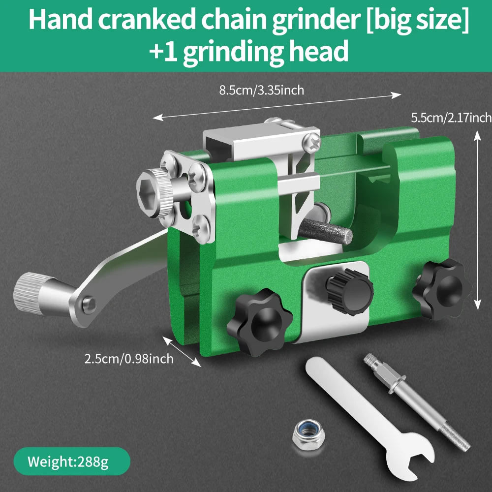 

Точилка для бензопилы с ручкой и 3 шт. шлифовальной головкой, точильный камень для цепной пилы, напильник, деревообрабатывающие абразивные инструменты, ручной инструмент