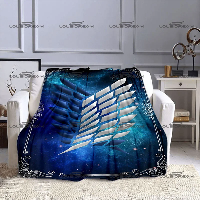 

Одеяло с героями мультфильмов «атака на Титанов», популярное Фланелевое декоративное тонкое одеяло с японской анимацией, портативное одеяло для дома, путешествий и офиса