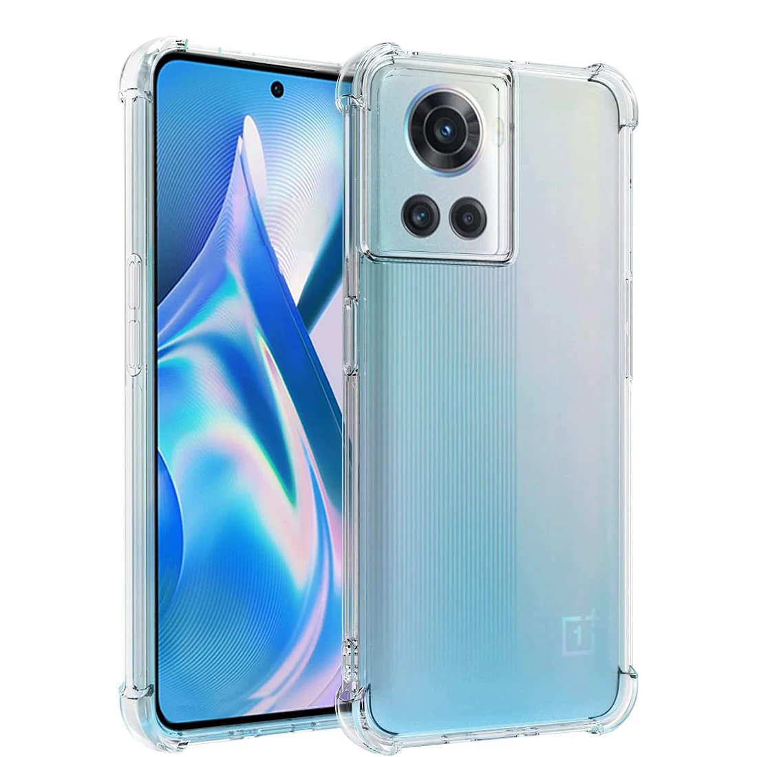 

For Oneplus ACE 11 10T 10R 10 Pro 11R ACE 2 Case Clear Phone Cover Oneplus 10 Pro Cover Reinforced Corners TPU Shock-Absorption