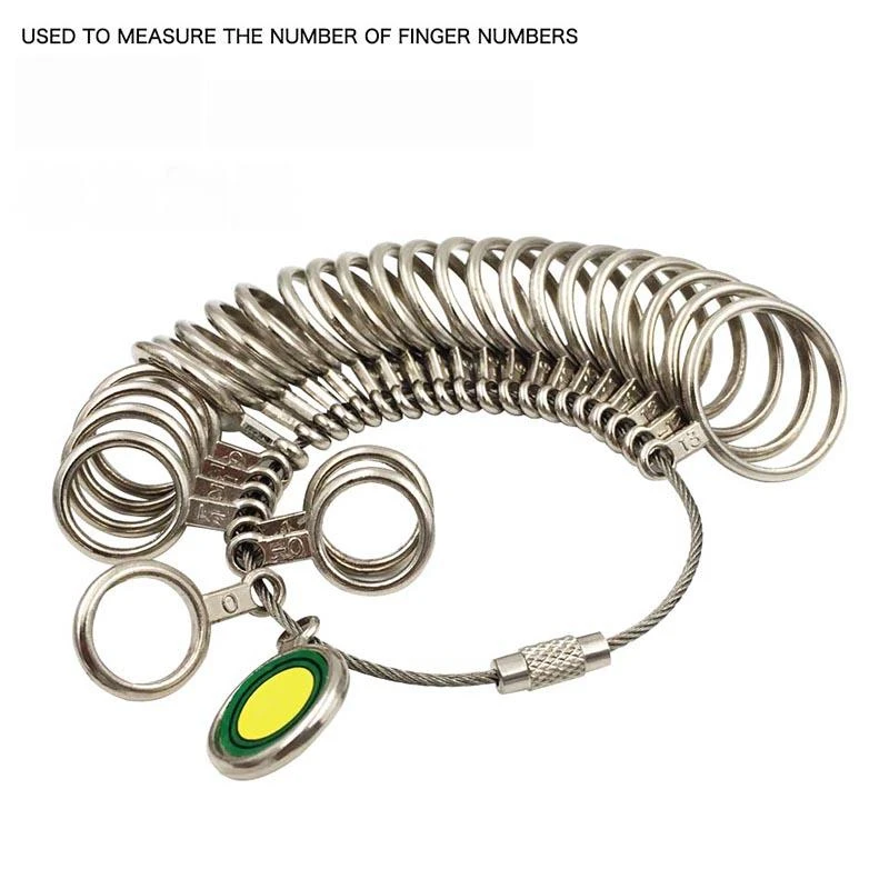 

Jewelry Tools Metal Ring Size Stick Mandrel Plastic Finger Gauge Jewelry Measuring Tool