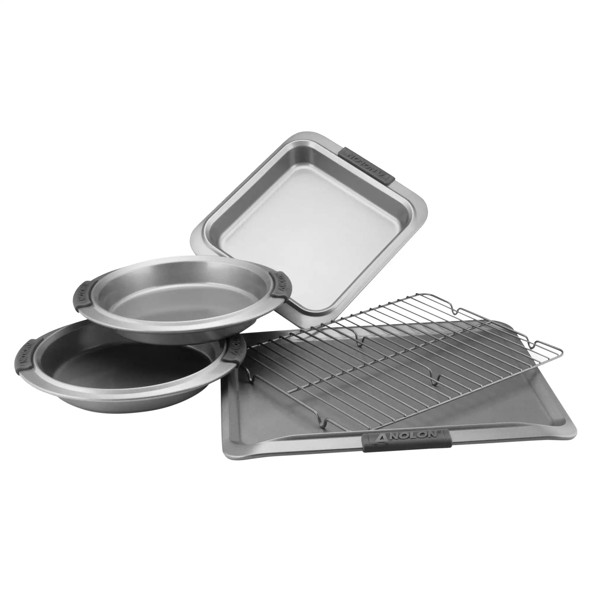 

Набор Антипригарной жаропрочной посуды Anolon, 5 шт., серый цвет