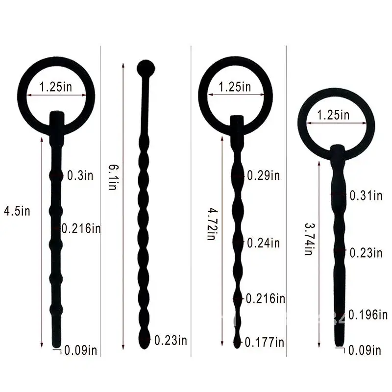 WETIPS Мужской силиконовый уретральный штекер для стимуляции конского глаза