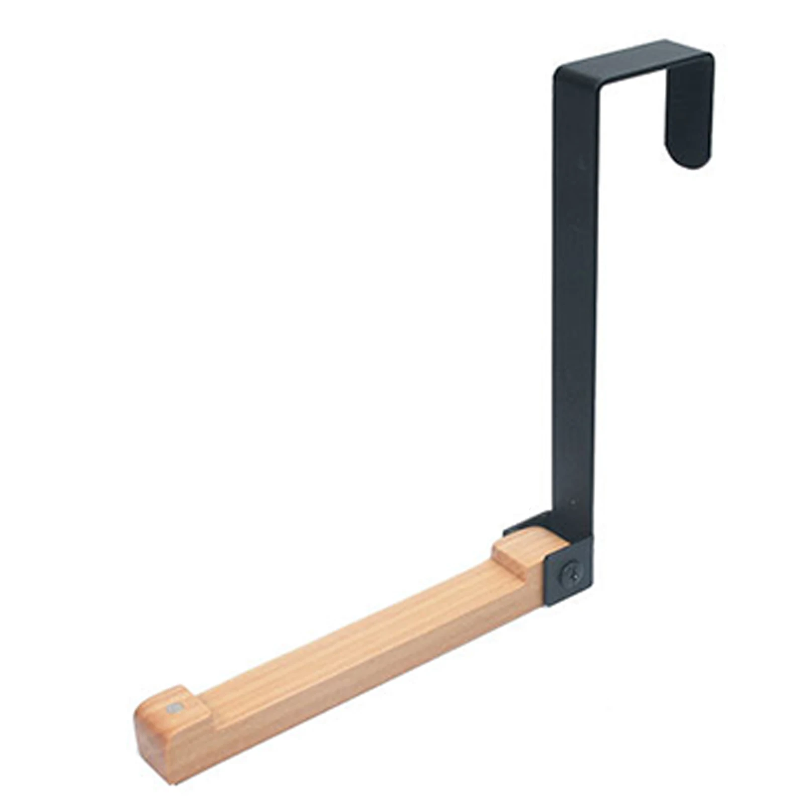 

Office Bathroom Metal Wood Clothes Bags Folding Hook Door Hanger Balcony Kitchen No Punching Wall-mounted Scarves