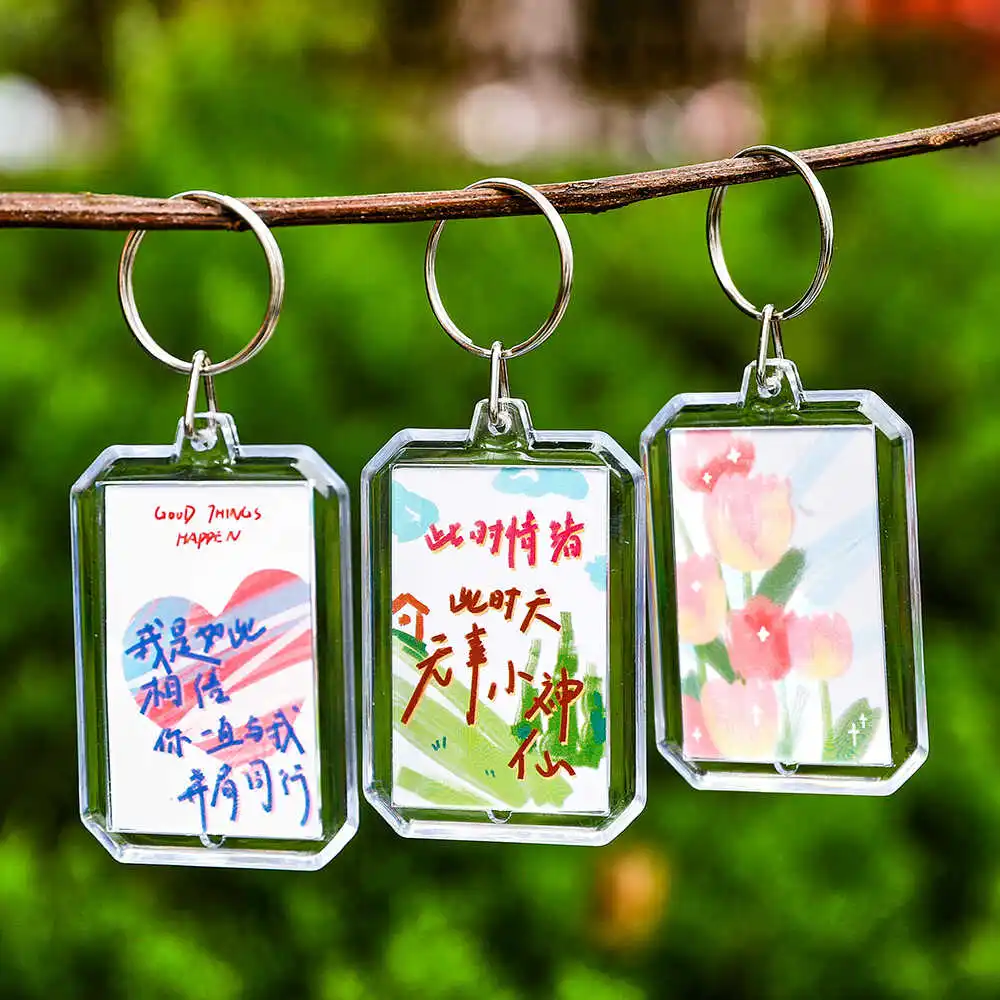  Вдохновляющий текстовый брелок акриловая сумка сделай сам декоративный кулон