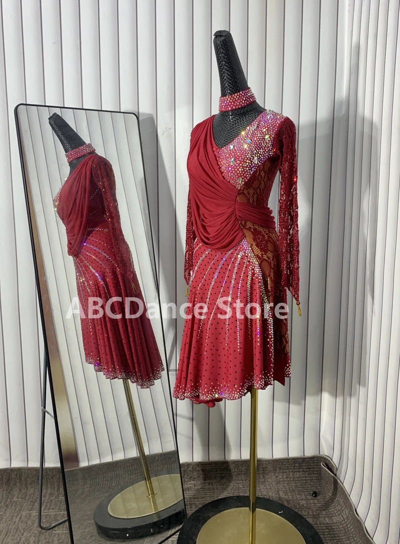 Женское платье для соревнований по латинским танцам BaileSalsa Rhythm США 10