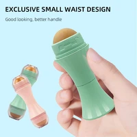 4color natural facial oil absorbent roller volcanic stone roller t zone oil control remove fat reusable face skin care tool