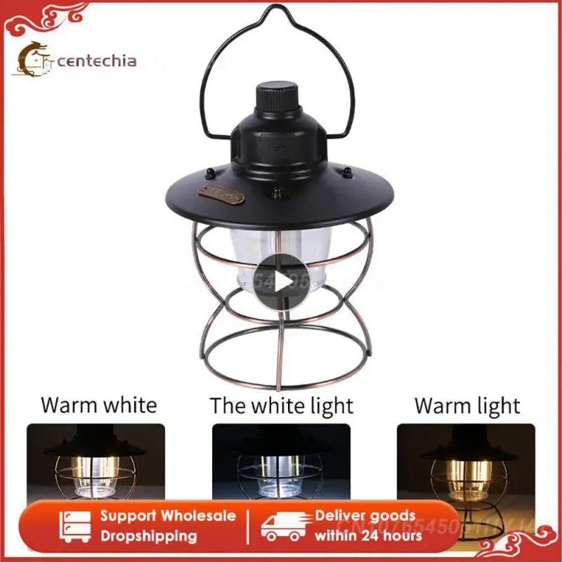 

Usb Rechargeable Flashlight Camping Lamp Metal Multi-use 2000 Mah Camping Light For Hiking Climbing Yard Waterproof Tent Light