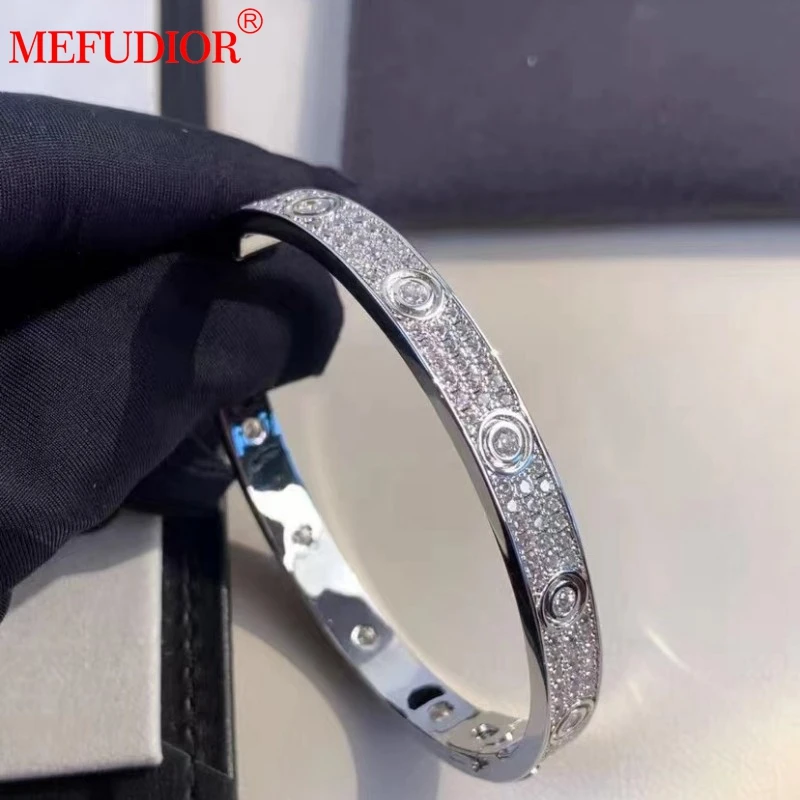 

Браслет мужской и женский из серебра 925 пробы, ширина 6 мм, инкрустация звездным небом, бриллиант с муассанитом