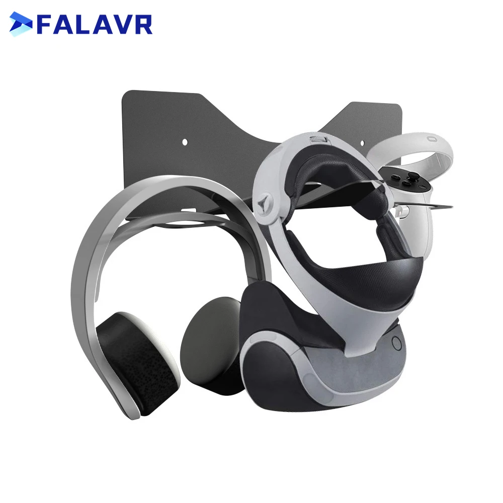 

VR Headset Wall Mount Holder Stand Hook Universal Storage Rack for Meta/Oculus Quest 2,Quest,RiftS,HP Reverb G2,HTC Vive / Pro