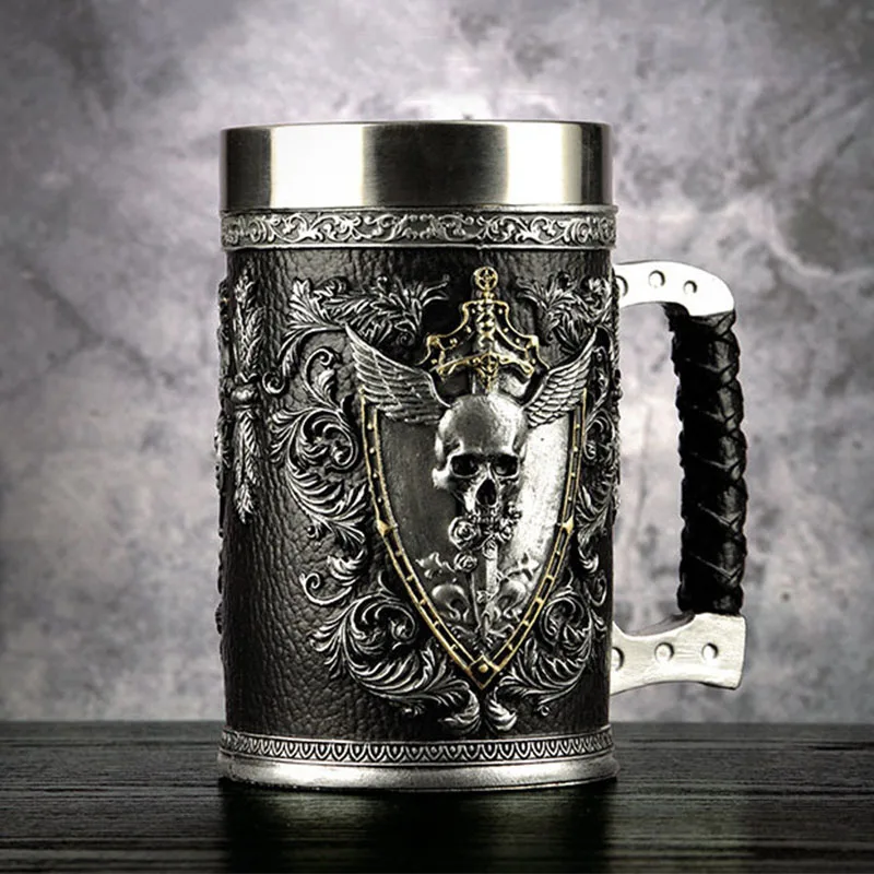 

3D Cups and Mugs Cool Thrones Skull Viking Pirate Big Beer Steins Breakfast Milk Water Mug Coffee Cup Best Fans Gift