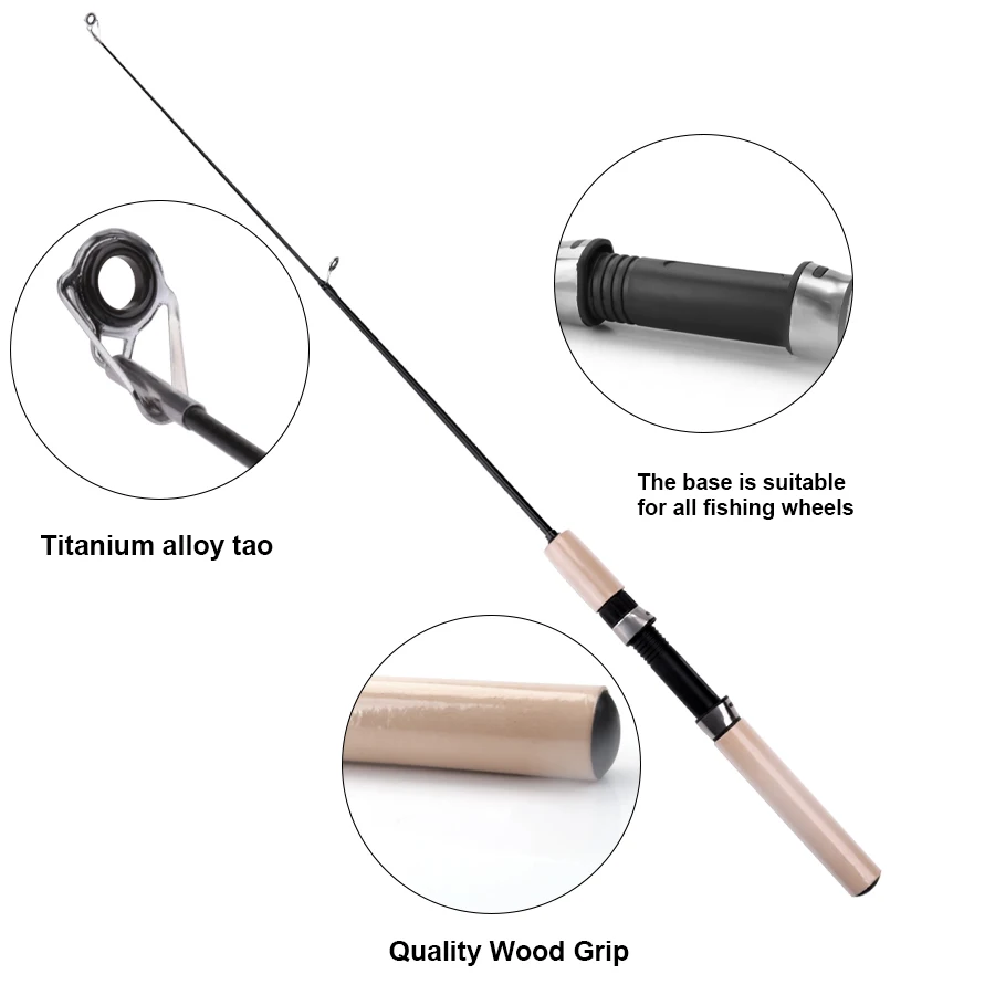 Телескопическая мини-удочка из углеродного волокна 55/65/75 см
