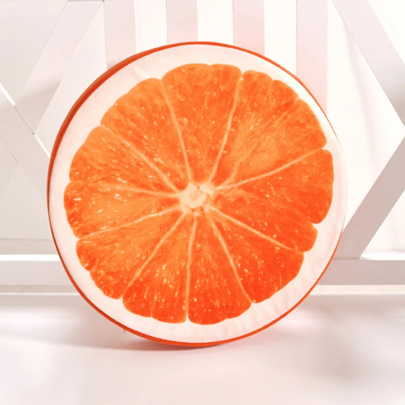 

Fruit Design Couch Chair Sofa Pillows Round Soft Cushion Seat Pad Decor 32x5cm